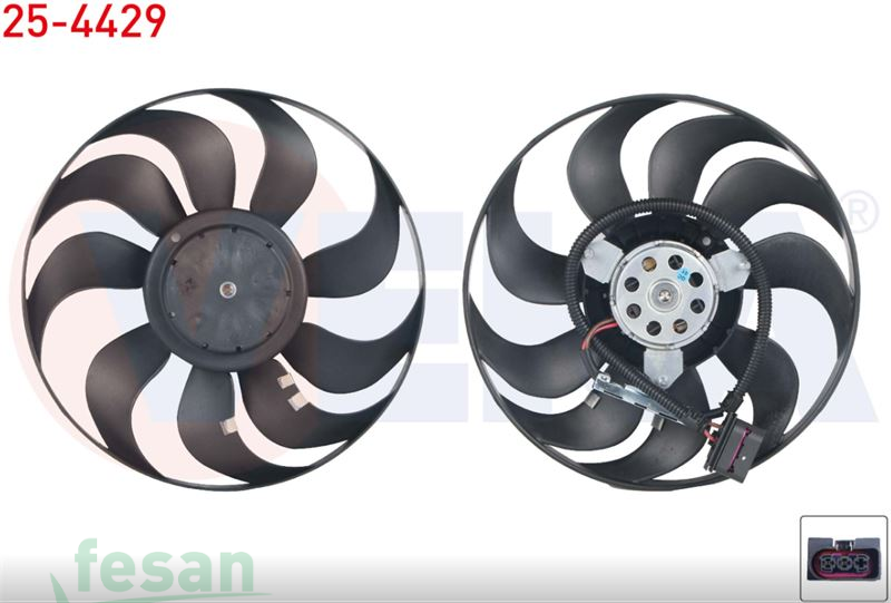 25-4429 12V FAN MOTORU VW GOLF IV 1997-2005 SKODA SEAT KÜÇÜK MOTOR