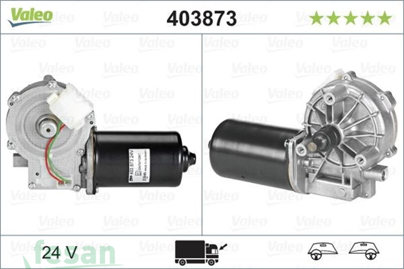 VALEO 403873 24V SİLGEÇ MOTORU MERCEDES BENZ DAF İVECO