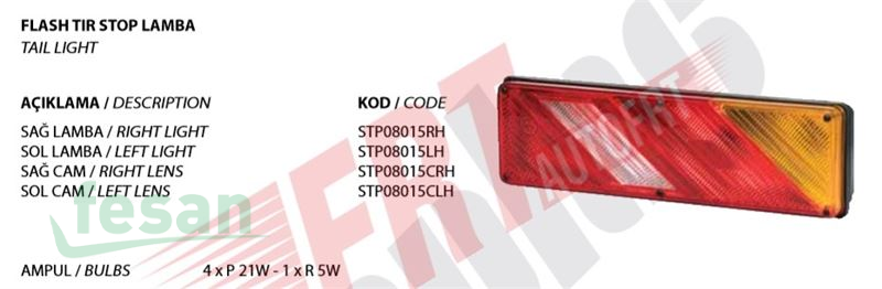 08015C STOP CAMI FLAŞ İSUZU R SERTPLAS R0170C