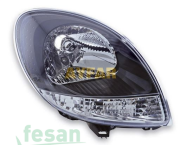 AYFAR 202251 FAR RENAULT KANGOO 2008-2009 SOL MOTORLU SİYAH ÇERÇEVELİ ŞEFFAF SİNYAL