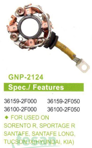 GENON GNP 2124 DELCO MARŞ KÖMÜR YUVASI KİA SORENTO R SPORTAGE R HYUNDAİ SANTAFE SANTAFE LONG TUCSON IX