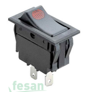 122026 ANAHTAR ON OF IŞIKLI 3F TUŞLU KIRMIZI CS 122026