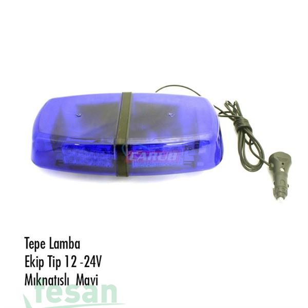 4203109 12-24V TEPE LAMBASI EKİP TİP MAVİ MIKNATIS