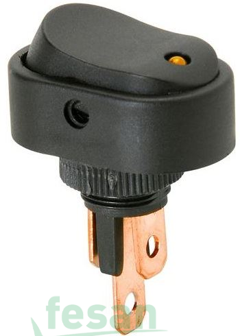 11065 ANAHTAR OVAL ÜNİVERSAL SARI LED 3FİŞ