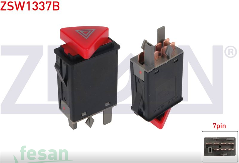 ZSW1337B ANAHTAR 4LÜ FLAŞÖR VW SKODA 3GEN