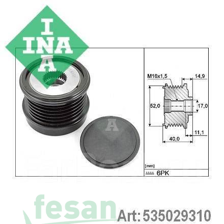 İNA 535029310 ŞARJ KASNAK RULMANLI NİSSAN MERCEDES