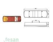 SABA 1541-M003L00A STOP TIRSAN OVAL B SİNYAL MX1