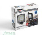 WOLFRAM 31901 12V-24V ÇALIŞMA LAMBASI 9LED KARE 27W BEYAZ E BELGELİ