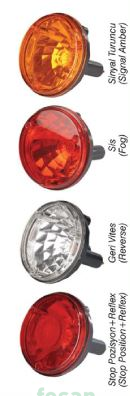 FARBA 12806E ARKA SİNYAL LAMBASI İVECO SARI DUYLU OTOKAR TEMSA ISUZU