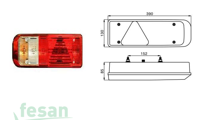 SABA 1580-M201R00 STOP LAMBASI MULTİLAMP GV R KABL