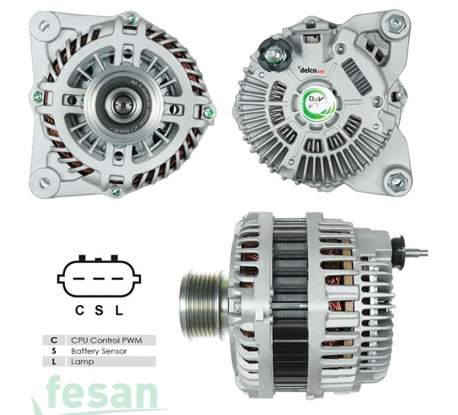 MITSUBISHI DLA5384 12V ALTERNATÖR NISSAN QASHQAİ 1.5DCİ 2013> JUKE NOTE C-S-L UC 150AHM