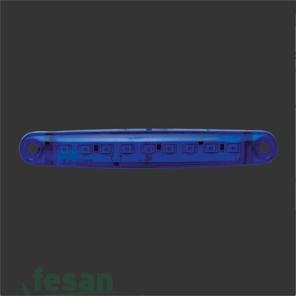 K2 207 MARKER LAMBA KISA GENİŞ 9LED KIRMIZI DİKDÖRTGEN BRL17