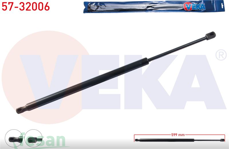 57-32006 AMORTİSÖR BAGAJ OPEL COMBO C 2001-2006 599MM/700N