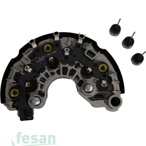 DR 2735 DELCO DİOT TABLASI CHEVROLET CAPTIVA SSANGYONG ACTYON REXTON 140AHM 138MM 6DİOT