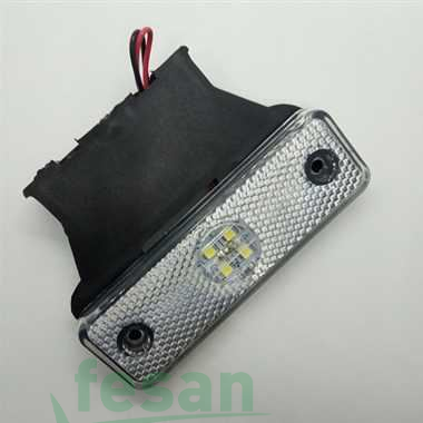 TAS 023B 24V MARKER LAMBA 4 LED BEYAZ BRKTLİ