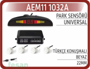 11 1032A PARK SENSÖRÜ TÜRKÇE KONUŞMA BEYAZ 22MM