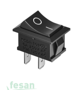 11060 ANAHTAR DİKDÖRTGEN 2F SİYAH MİNİ LPG İÇİN AÇ-KAPA 2 KONUM BICAK 37.6-2540