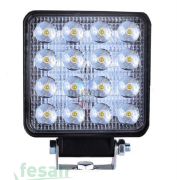 WOLFRAM 31910 12V-24V ÇALIŞMA LAMBASI 16LED 48W BEYAZ E BELGELİ