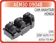AN904B ANAHTAR CAM İND/KAL HONDA CİVİC L 2011-2017 DÖRT AUTOLU