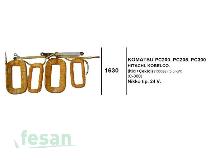 1630 NİKKO 24V MARŞ YASTIĞI KOMATSU PC 200