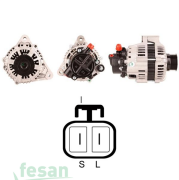 GENON GNA 6043 MANDO 12V ŞARJ DİNAMOSU HYUNDAI SANTAFE TUCSON CERATO SPORTAGE 120AHM