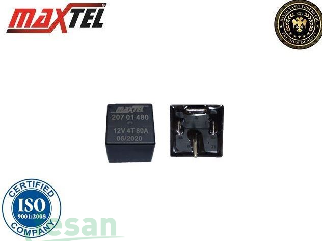 20701480 12V RÖLE 4 FİŞLİ 80AHM 8 NOLU FİŞLİ ÜNİVERSAL