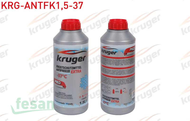 KRG-ANTFK1.5-37 ANTİFRİZ KIRMIZI ORGANİK 1.5LİTRE  -37 DERECE