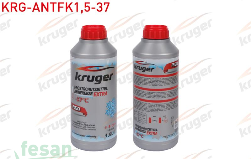 KRG-ANTFK1.5-37 ANTİFRİZ KIRMIZI ORGANİK 1.5LİTRE  -37 DERECE