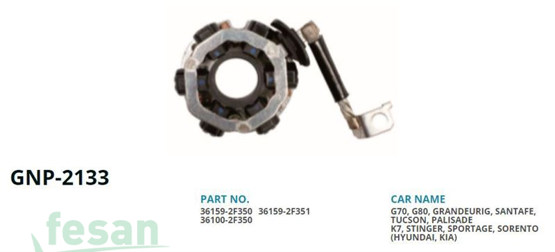 GENON GNP 2133 DELCO MARŞ KÖMÜR YUVASI HYUNDAİ İX35 SANTAFE III TUSCON 2.0CRDİ KİA SORENTO III SPORTAGE 2.0CRDİ