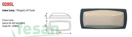 0285C TAVAN LAMBA CAMI PEUGEOT J9