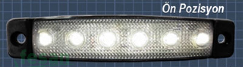 SANEL SBB 12W6 12V BASAMAK LAMBASI 6LED BEYAZ