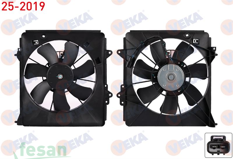 25-2019 12V FAN MOTORU HONDA CİTY 1.4 I-VTEC 2009-2012 KLİMA DAVLUMBAZLI