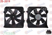 25-2019 12V FAN MOTORU HONDA CİTY 1.4 I-VTEC 2009-2012 KLİMA DAVLUMBAZLI