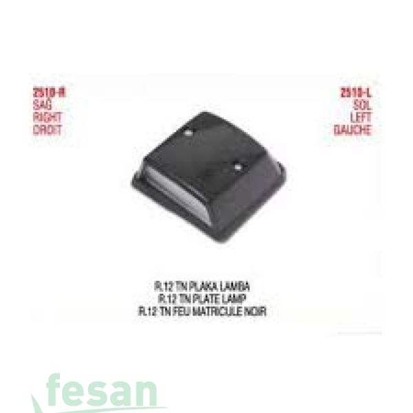 0292C PLAKA LAMBA CAMI SİYAH RENAULT 12