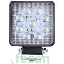 L1129 10-80V ÇALIŞMA LAMBASI 9LED KARE SARI BEYAZ DÜZ VE ÇAKAR YANA 3 FONKSİYON