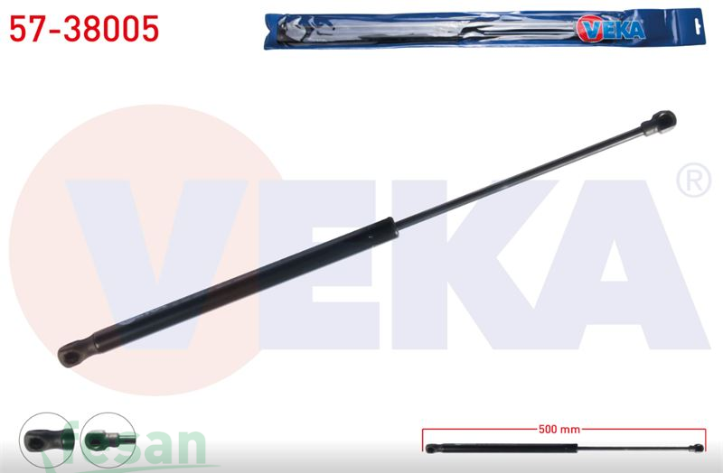 57-38005 AMORTİSÖR BAGAJ SEAT LEON 2005-2012 500MM/320N