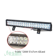 4203271 9-30V OFF ROAD 126W PROJEKTÖR 51×7CM 42LED ÇİFT SIRA