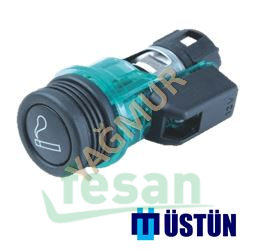 ÇKM 180 12V ÇAKMAK SLX TEMPRA DOBLO SOKETLİ YEŞİL IŞIK