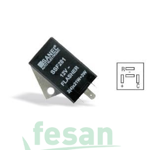 SANEL SSF 281 12V FLAŞÖR RENAULT BRAKETLİ
