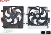 25-3307 12V FAN MOTORU CITROEN C2 C3 II C3 P-1007 6KANAT ÇİFT DEVRELİ MOTOR PLURIEL