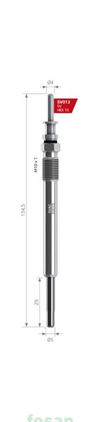 SVAC SV013  000  5V ISITMA BUJİSİ BMW 7.40T TD 745D E38 E65 E66