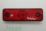 TAS 022K 12V SİDE MARKER LEDLİ BRAKETSİZ KIRMIZI 4LED