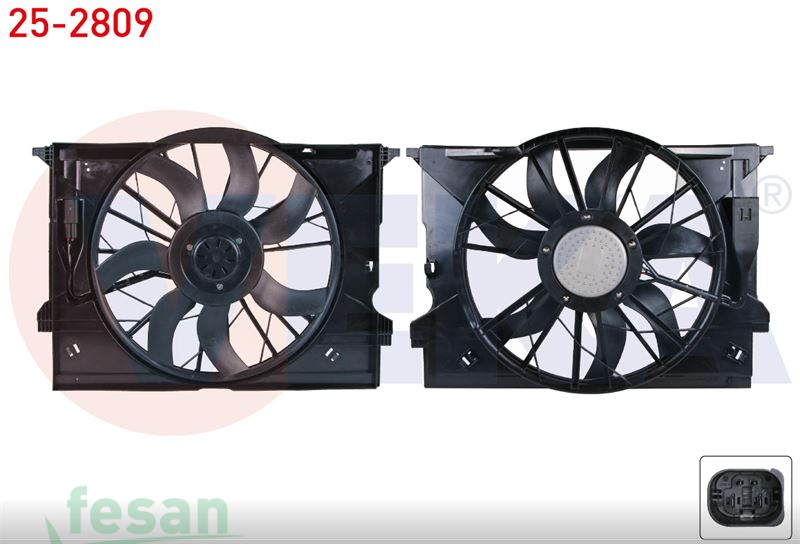 25-2809 12V FAN MOTORU MERCEDES E200-E200CDI E220CDI-E240-E320-E350 2002-2008 CLS 350 2004-2011