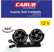6400607 12V VANTİLATÖR TORPİDO ÜSTÜ İKİ FAN AYARLI