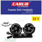 6400609 24V VANTİLATÖR TORPİDO ÜSTÜ İKİ FAN AYARLI