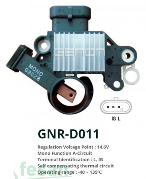 GENON D011 DELCO 12V KONJEKTÖR CHEVROLET KALOS 3Fİ 3FİŞLİ KA 812 D 2262 VR D 716