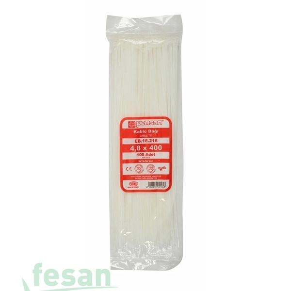 EB 21 221 8MMX450MM KABLO BAĞI BEYAZ CIRT KELEPÇE