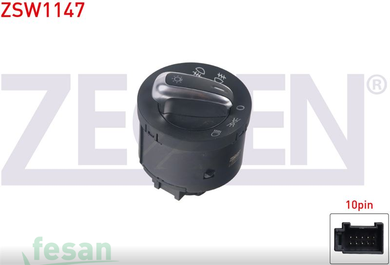 ZSW1147 FAR ANAHTARI PASSAT GOLF B5 S Lİ 10F WHITE LIGHT ARKA SİSLİ