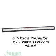 4203261 12V OFF ROAD 288W 112×7CM 96LED ÇİFT SIRA