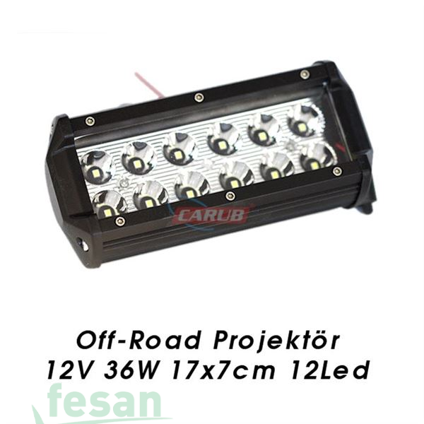 4203269 9-30V OFF ROAD 36W 17×7CM 12LED ÇİFT SIRA